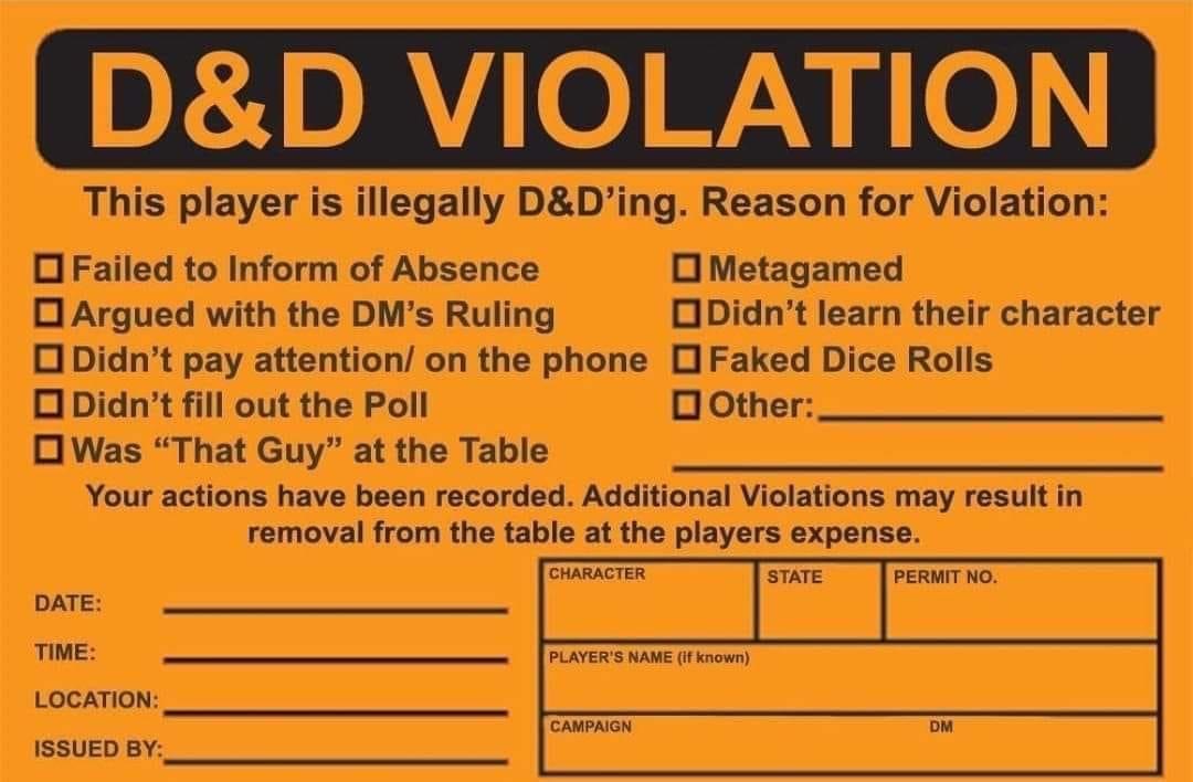DnD Violation! Found on Internet.